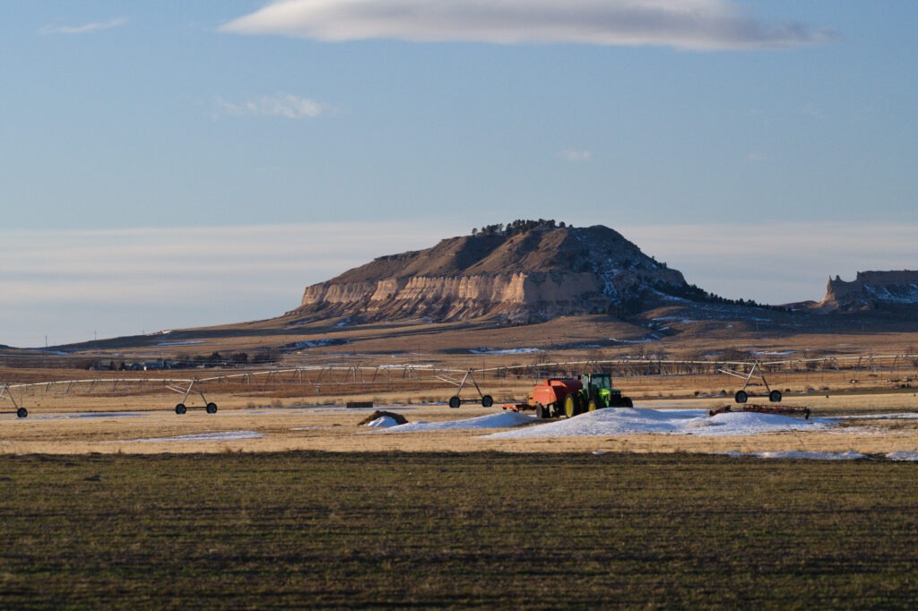 Castle Rock on HWY 92 east of Gering, NE Jan 02 2020 Castle Rock on HWY 92 east of Gering, NE Jan 02 2020